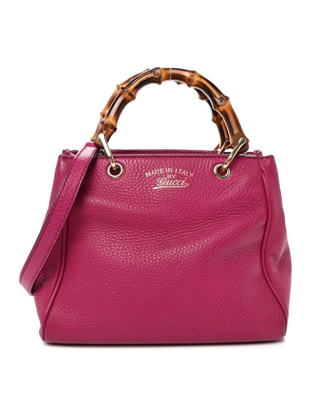 Gucci Calfskin Mini Bamboo Shopper Tote #345606G59B